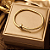 Pulseira Bracelete Aço Dourado Prego - Imagem 2