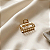 Mini Presilha Quadrada Metal Dourado - Imagem 1