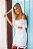 Vestido feminino branco curto renda - Imagem 2