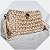 Bolsa clutch de luxo de crochet dourada - Imagem 3