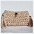 Bolsa clutch de luxo de crochet dourada - Imagem 1