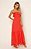 Vestido longo Laise coral - Imagem 1