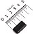 COXIM BORRACHA CAVALETE CNT - 92160-1190 - Imagem 1