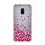 Capa para Galaxy A8 Plus 2018 - Corações Rosa - Imagem 1