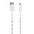 Cabo Micro USB Branco Personalizado - Fé - Imagem 1
