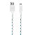 Cabo Micro USB Branco Personalizado - Unicórnio - Imagem 1