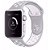 Pulseira esportiva para Apple Watch cinza com branco - 38/40 mm - 99Capas - Imagem 1