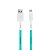Cabo Micro USB Branco com nome - Color Verde Piscina - Imagem 1