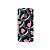 Capinha (transparente) para LG K12 Plus - Animal Print Black & Pink - Imagem 1