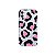 Capa (Transparente) para Iphone 12 Mini - Animal Print Black & Pink - Imagem 1