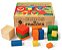 Brinquedo Educativo Cubos De Frações 93 Peças De Madeira - Imagem 1