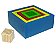 Cubos De Encaixe Caixas Coloridas  Mdf 5 Peças - Imagem 2