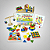 Brinquedo Educativo Maleta Baú Pedagogica Conjunto Educativo Com 10 Jogos - Imagem 5