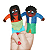 Brinquedo Educativo Dedoche Familia Negra Feltro 6 Personagens - CARLU - Imagem 10
