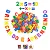 Jogo Alfanumérico Eva 501 Letras Numeros Sinais Infantil - Imagem 2