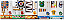 Kit 5 Painéis Psicomotor Multissensoriais 24 Atividades 200x60cm - Imagem 1