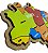 Quebra-cabeça Mapa Do Brasil MDF Educativo Escolar 5 Peças - Imagem 2