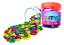 Brinquedo Educativo - Pote Com Letras Alfabeto 171 Peças - Imagem 2
