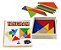 Tangram Em Madeira 10 Jogos 70 Peças Educativo Pedagógico - Imagem 1