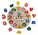 Relogio Brinquedo 12 Encaixes Didatico Educativo Madeira 17x17cm - Imagem 5