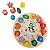 Relogio Brinquedo 12 Encaixes Didatico Educativo Madeira 17x17cm - Imagem 4
