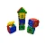 Blocos De Montar Infantil Brinquedo Educativo Casa 12 Peças - Imagem 7