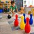 Jogo Boliche Infantil 6 Pinos 28cm 2 Bolas 10cm Colorido - Imagem 3