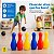 Jogo Boliche Infantil 6 Pinos 28cm 2 Bolas 10cm Colorido - Imagem 4