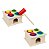Brinquedo Educativo Madeira Bate Bolinha Sensorial Montesori - Imagem 3