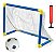 Kit Trave Golzinho Infantil Com Bola Bomba E Trave Azul - Imagem 3
