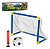 Kit Trave Golzinho Infantil Com Bola Bomba E Trave Azul - Imagem 1