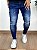 Calça Jeans Cuper Skinny Escura Rasgo No Joelho Ecart - Creed - Imagem 1