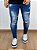 Calça Jeans Lav Escura Super Skinny Destroyed C02 - Colin Denim - Imagem 1