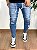 Calça Jeans Super Skinny  Jogger Com Cadarço - Codi Jeans - Imagem 1