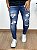 Calça Jeans Super Skinny Escura Destroyed Voncouver - City Denim - Imagem 1