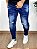 Calça Jeans Super Skinny Escura Rasgo No Joelho V4 - Creed - Imagem 3
