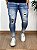 Calça Jeans Super Skinny Média Forro Laranja - City Denim - Imagem 1