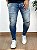 Calça Jeans Super Skinny Média Rasgo No Joelho V5 - Creed - Imagem 1