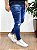 Calça Jeans Super Skinny Lavagem Escura Destroyed Joelho - Jay Jones - Imagem 3