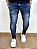 Calça Jeans Super Skinny Escura Destroyed Victory - City - Imagem 1