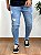 Calça Super Skinny Lavagem média Sem Barra - Codi Jeans - Imagem 1