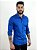 Camisa Social M/L Azul Royal- Zip Off - Imagem 4