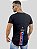 Camiseta Longline Preta/Bco Amsterdan - Kreta Clothing % - Imagem 3