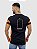 Camiseta Longline Preta Lateral Laranja - King Joy - Imagem 4