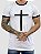 Camiseta Longline Branca Central Cross - King Joy + - Imagem 1