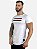 Camiseta Longline Branca Faixas Color - Kreta Clothing - Imagem 2