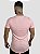 Camiseta Longline Canelada Básica Rosé - Austin Club # - Imagem 3