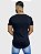 Camiseta Longline Preta Skull Pontilhado - Kreta Clothing - Imagem 3