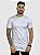 Camiseta Longline Branca Box e Faixa Rosa - Maravilla - Imagem 1