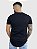 Camiseta Longline Preta Escritas Cordas - Yed - Imagem 3